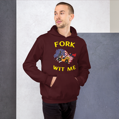 American Forklift Superhero Fork Wit Me GY Unisex Hoodie