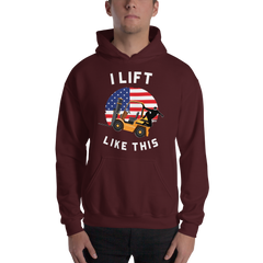 American Forklift Ninja I Lift Like This GW Unisex Hoodie