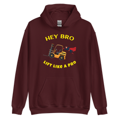 Forklift Superhero Hey Bro Lift Like a Pro GY Unisex Hoodie