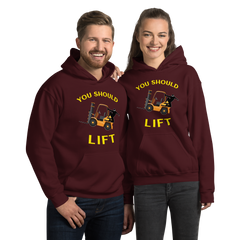 Forklift Ninja You Should Lift GY Unisex Hoodie