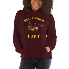 Forklift Superhero You Should Lift GY Unisex Hoodie