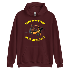 Forklift Ninja Zero Days Since Last Accident GY Unisex Hoodie