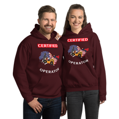 American Forklift Superhero Certified Forklift Operator GW Unisex Hoodie