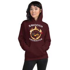 Forklift Superhero in Flames Smooth Operator GW Unisex Hoodie