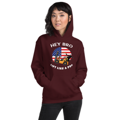 American Forklift Ninja, Hey Bro Lift Like a Pro GW Unisex Hoodie