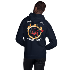 Forklift Superhero in Flames, Fork Around Find Out RW Unisex Hoodie