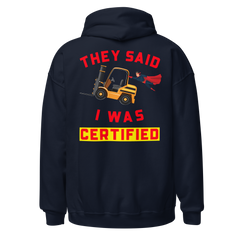 Forklift Superhero Forklift Certified GR Unisex Hoodie