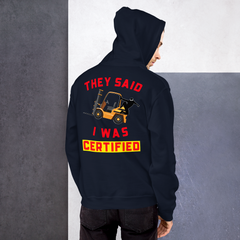 Forklift Ninja Forklift Certified GR Unisex Hoodie