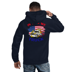 American Trucker in Flames In God We Truck RWB Unisex Hoodie