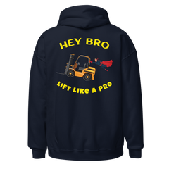 Forklift Superhero Hey Bro Lift Like a Pro GY Unisex Hoodie