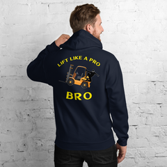 Forklift Ninja Lift Like a Pro Bro GY Unisex Hoodie