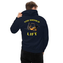 Forklift Ninja You Should Lift GY Unisex Hoodie