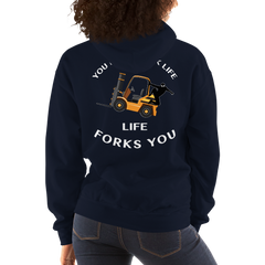 Forklift Ninja You Don't Fork Life, Life Forks You GW Unisex Hoodie