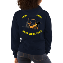 Forklift Ninja Zero Days Since Last Accident GY Unisex Hoodie