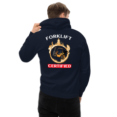 Forklift Ninja in Flames Forklift Certified GW Unisex Hoodie