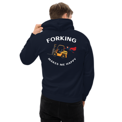 Forklift Superhero Forking Makes Me Happy GW Unisex Hoodie