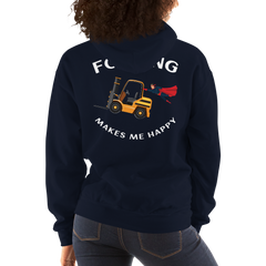 Forklift Superhero Forking Makes Me Happy GW Unisex Hoodie