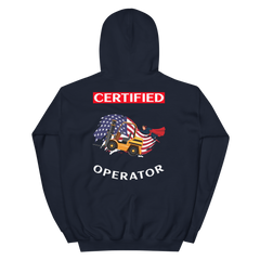 American Forklift Superhero Certified Forklift Operator GW Unisex Hoodie