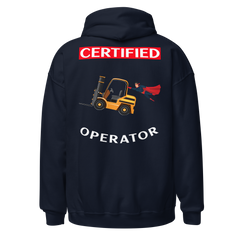 Forklift Superhero Certified Forklift Operator GW Unisex Hoodie