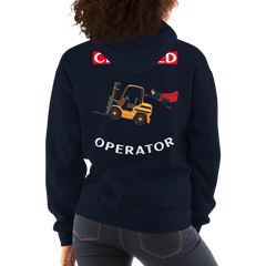 Forklift Superhero Certified Forklift Operator GW Unisex Hoodie