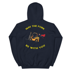 Forklift Superhero, May the Fork Be with You BGY Unisex Hoodie