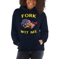 American Forklift Superhero Fork Wit Me GY Unisex Hoodie