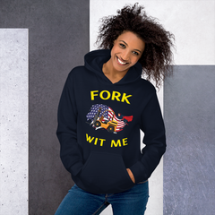 American Forklift Superhero Fork Wit Me GY Unisex Hoodie