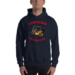 Forklift Ninja Certified Forklift Operator GR Unisex Hoodie