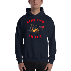 Forklift Superhero Certified Forklift Lifter GR Unisex Hoodie