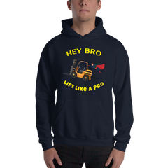 Forklift Superhero Hey Bro Lift Like a Pro GY Unisex Hoodie