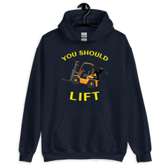 Forklift Ninja You Should Lift GY Unisex Hoodie