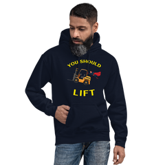 Forklift Superhero You Should Lift GY Unisex Hoodie