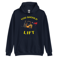 Forklift Superhero You Should Lift GY Unisex Hoodie