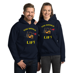 Forklift Superhero You Should Lift GY Unisex Hoodie