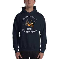 Forklift Ninja You Don't Fork Life, Life Forks You GW Unisex Hoodie