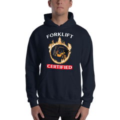 Forklift Ninja in Flames Forklift Certified GW Unisex Hoodie