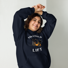 Forklift Ninja You Should Lift GW Unisex Hoodie