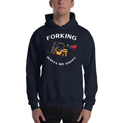 Forklift Superhero Forking Makes Me Happy GW Unisex Hoodie