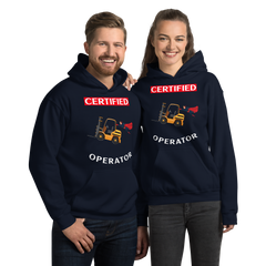 Forklift Superhero Certified Forklift Operator GW Unisex Hoodie