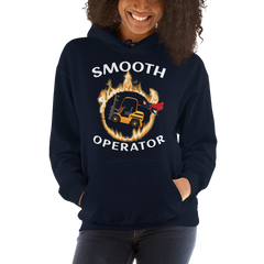 Forklift Superhero in Flames Smooth Operator GW Unisex Hoodie