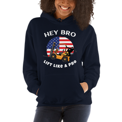 American Forklift Ninja, Hey Bro Lift Like a Pro GW Unisex Hoodie