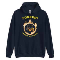 Forklift in Flames, Forking Makes Me Happy GY Unisex Hoodie