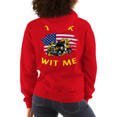 American Trucker Truck Wit Me BlkY Unisex Hoodie