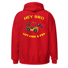 Forklift Superhero Hey Bro Lift Like a Pro GY Unisex Hoodie