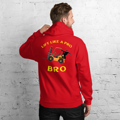 Forklift Ninja Lift Like a Pro Bro GY Unisex Hoodie