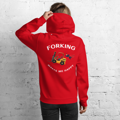 Forklift Superhero Forking Makes Me Happy GW Unisex Hoodie