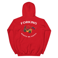 Forklift Superhero Forking Makes Me Happy GW Unisex Hoodie