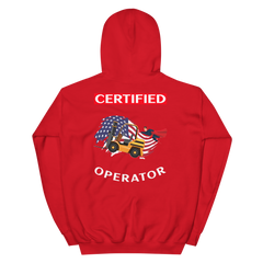 American Forklift Superhero Certified Forklift Operator GW Unisex Hoodie