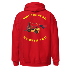 Forklift Superhero, May the Fork Be with You BGY Unisex Hoodie