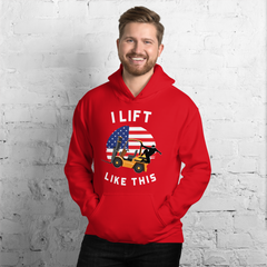 American Forklift Ninja I Lift Like This GW Unisex Hoodie